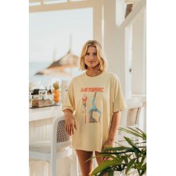 T-SHIRT OVERSIZE FEMME AEROBIC