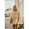 Women's Oversized T-shirt Yellow Aerobic 100% Organic Cotton