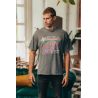 T-shirt Oversie Homme Gris  Allstar 100% Coton Bio