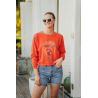 Sweat Crop Rouge Beach Girls Mélange Coton Bio Polyester Recyclé