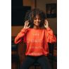 Sweat Crop Rouge Boyfriend Mélange Coton Bio Polyester Recyclé