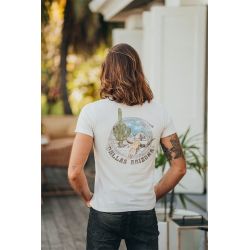 T-shirt Vintage Homme Ecru Dallas