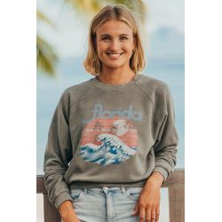 Sweat Crop Gris Florida Waves