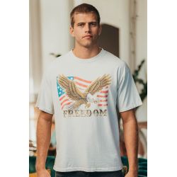 T-shirt Oversize Homme Ecru Freedom