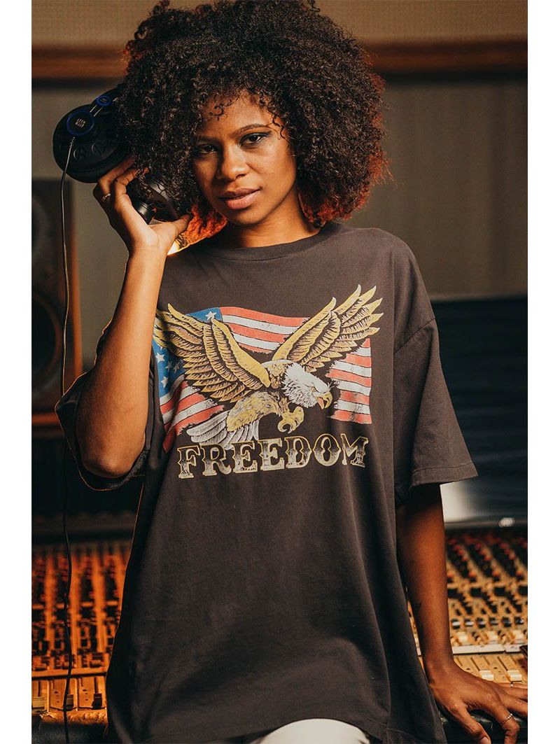 T-shirt Oversize Femme Antra Freedom 100% Coton Bio
