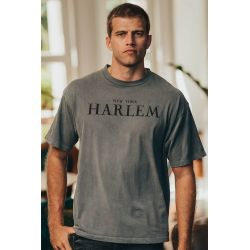 T-shirt Oversize Homme Gris Harlem