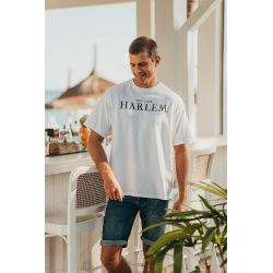 T-shirt Oversize Homme Blanc Harlem