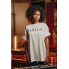 T-shirt Oversize Femme Blanc Harlem 100% Coton Bio
