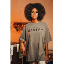 T-shirt Oversize Femme Gris Harlem