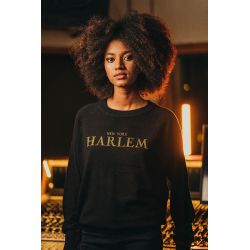 Pull Raglan Hiver Femme Noir Harlem