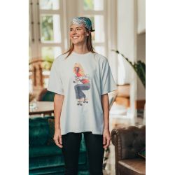 T-shirt Oversize Femme Ecru Iconic