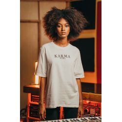 T-shirt Vintage 26 Femme Blanc Karma