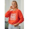 Sweat Crop Rouge Long Board Mélange Coton Bio Polyester Recyclé