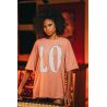 T-shirt Oversize Femme Rose Love