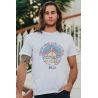 T-shirt Vintage Homme Blanc South Beach 100% Coton Bio