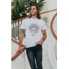 T-shirt Vintage Homme Blanc South Beach 100% Coton Bio