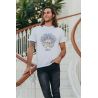 T-shirt Vintage Homme Blanc South Beach