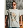 T-shirt Oversize Femme Ecru Spirit Wanderer 100% Coton Bio