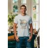 T-shirt Vintage Homme Ecru Spirit Wanderer 100% Coton Bio