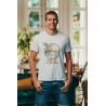 Esprit d'aventure ? Adoptez le t-shirt vintage bio ecru Wanderer