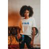 T-shirt Vintage 26 Femme Ecru USA 100% Coton Bio