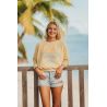 Sweat Crop Jaune Vitamin Sea Mélange Coton Bio Polyester Recyclé