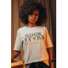 T-shirt Vintage 26 Femme Ecru Rockstar 100% Coton Bio