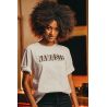 T-shirt Vintage 26 Femme Blanc Namaste 100% Coton Bio