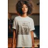 T-shirt Vintage 26 Femme Ecru Long Live 100% Coton Bio