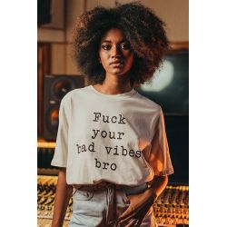 T-shirt Vintage 26 Femme Ecru Fuck