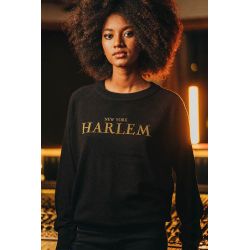 Pull Raglan Hiver Femme Noir Harlem