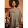 T-shirt Oversize Femme Gris Harlem 100% Coton Bio