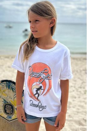 T-shirt Enfant Blanc Beach...
