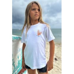 T-shirt Enfant Blanc Coeur Fab