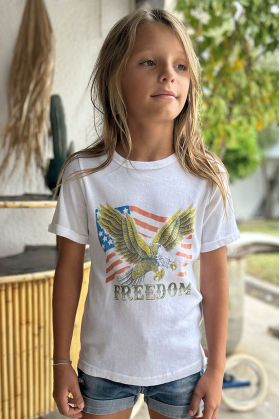 T-shirt Enfant Blanc Freedom