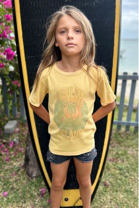 T-shirt Enfant Jaune Shrunk