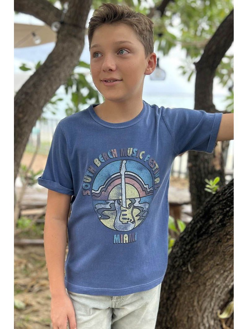 T-shirt Enfant Bleu South Beach T-shirt Enfant Bleu South Beach