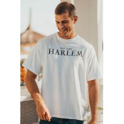 T-shirt Oversize Homme Blanc Harlem