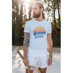 T-Shirt Vintage Homme Blanc Las Salinas