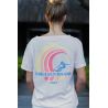 T-shirt Col Evasé Rose Pastel Maui