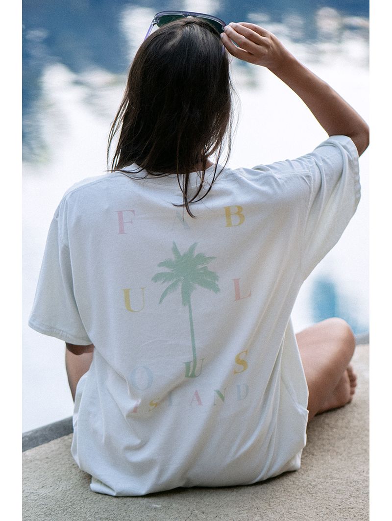 copy of T-shirt Oversize Femme Ecru Yourself