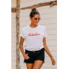 Vintage Women's T-Shirt White Red Soda